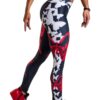 High Elastic Waist Push Up Women's Black Fitness Leggings with 3D Butterflies Print