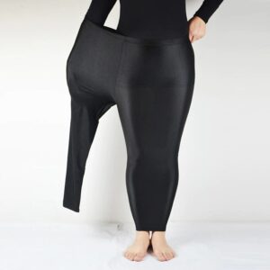 Shiny Black Leggings with Push Up
