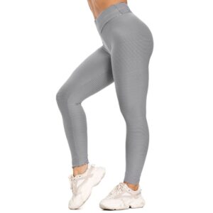 High Waist Breathable Textured Leggings