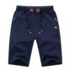 blue bermuda shorts