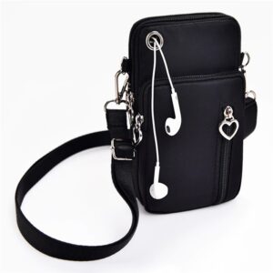 Multi-Function Shoulder Mini Phone Bag with Earphones Hole