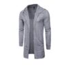 grey knitted cardigan