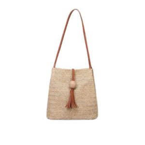 Women’s Crossbody Straw Shoulder Bag