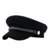 black military cap