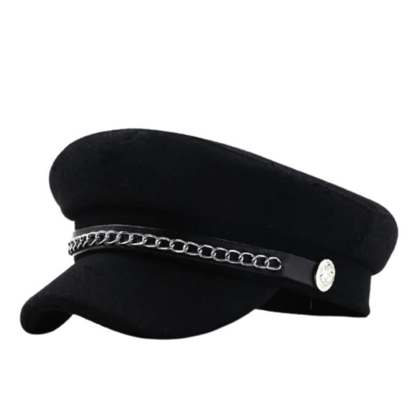 black military cap