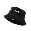 black fur bucket hat