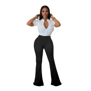 Women’s High Waist Bodycon Flare Pants
