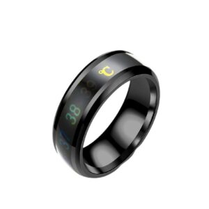 Titanium Smart Sensor Body Temperature Ring