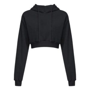 Long Sleeve Hooded Women Crop Top