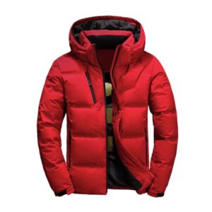 Men’s Waterproof Hooded Thick Down Jacket