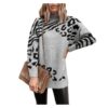 turtleneck sweater women grey