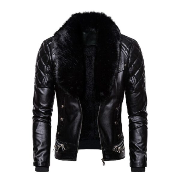 leather jacket black