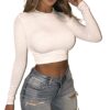 bodycon crop top white