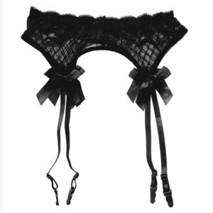 Sheer Lace Garter Belt for Thigh High Stockings
