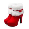 boots for women red
