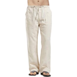 Loose Fit Cotton Pants for Men