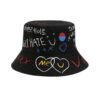 unisex bucket hat black