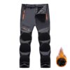 pants with fleece lining grey