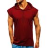 hooded tank top burgundy