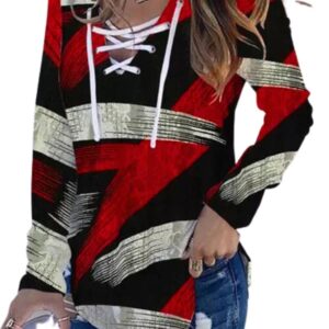 Women’s Long Sleeve Loose Fit Vintage Blouse