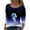 oversized blouse blue