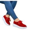 chunky sneakers red