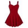 plus size tank top red