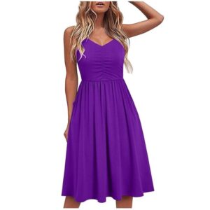 Women’s Sleeveless Midi Sling Dress