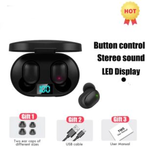 TWS E6S Bluetooth Wireless Earbuds with Noise Cancelling