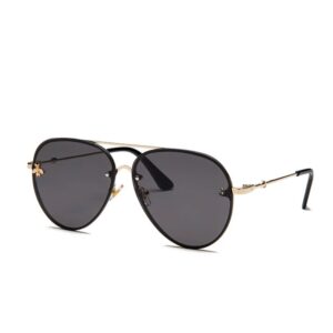 Women UV400 Polarized Metal Frame Vintage Pilot Sunglasses