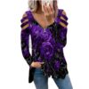 top with roses purple