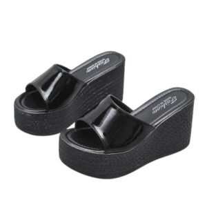 Women PU Leather Wedge Sandals