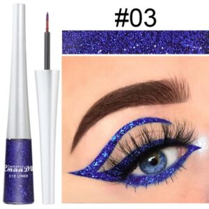 Long Lasting Non Smudge Shiny Glitter Liquid Eyeliner Gel