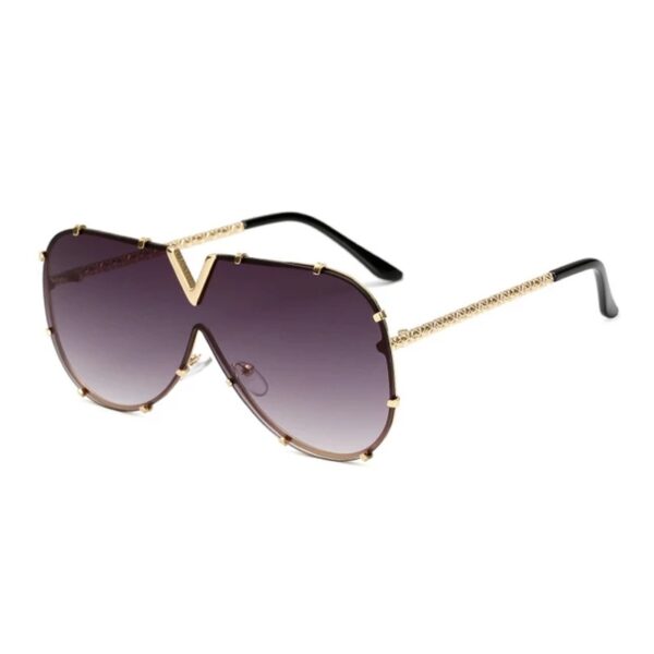 oversized men sunglasses grey