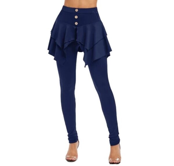 skirted leggings blue