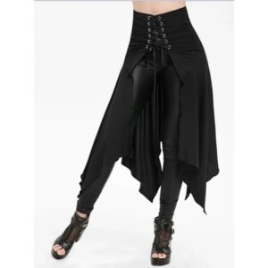 Vintage Irregular Hem Medieval Skirt