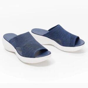 Women Soft Breathable Mesh Wedge Slippers
