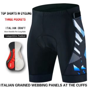 Breathable Shockproof Padded Three Pocket Cycling Shorts