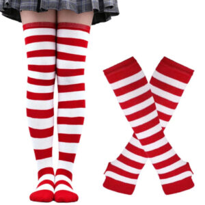 1 Pair Over Knee Socks and Arm Sleeves