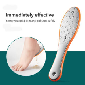 Professional Stainless Steel Two Sided Foot File for Callus Dead Foot Skin Care Remover