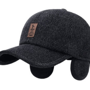 Cotton Baseball Cap with Earflaps