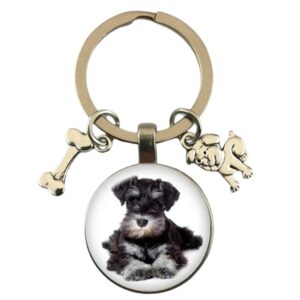 Keyring with Dog Photo Pendant
