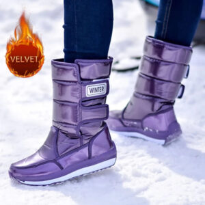 Women Winter Thick Boots with Plush Lining