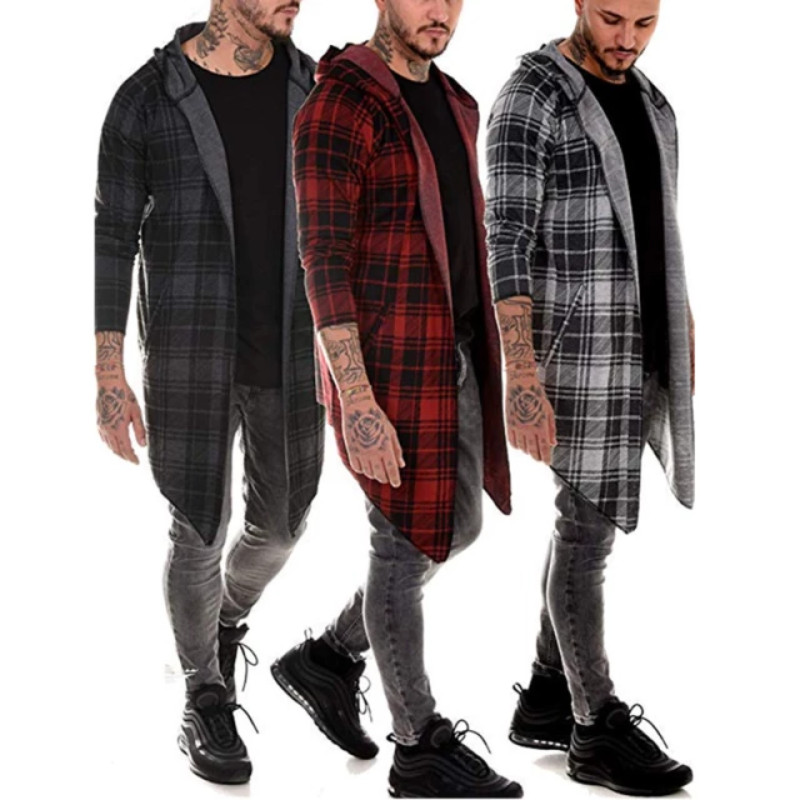plaid cardigan