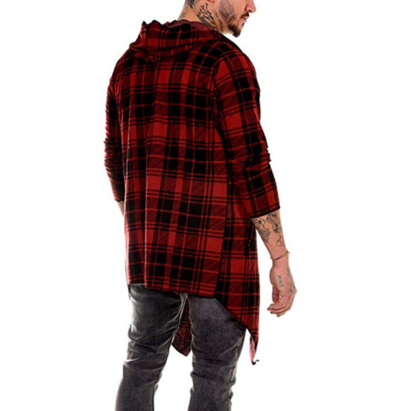 k8qhlxkf plaid cardigan red 3