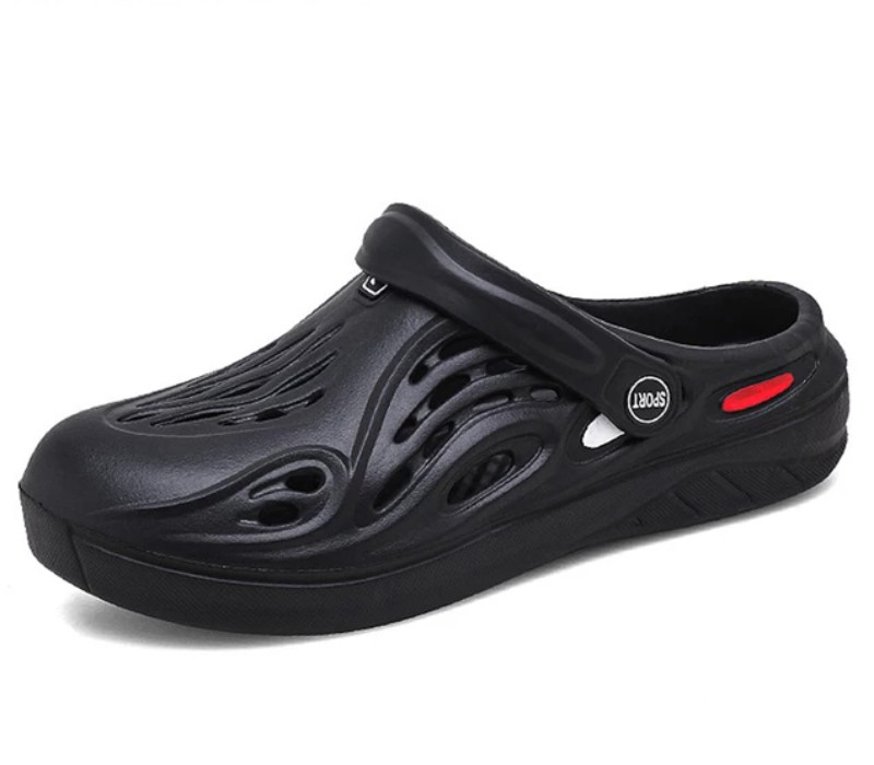 comfortable clogs black