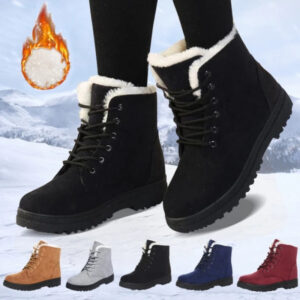 Women Sheep Wool Lined Winter Boots