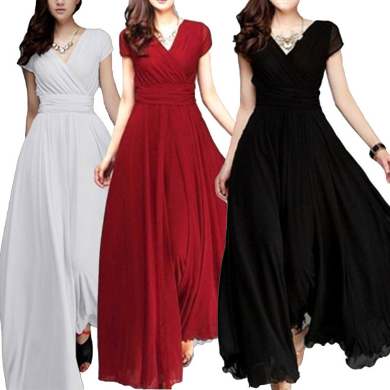 Tight Waist Maxi Dress