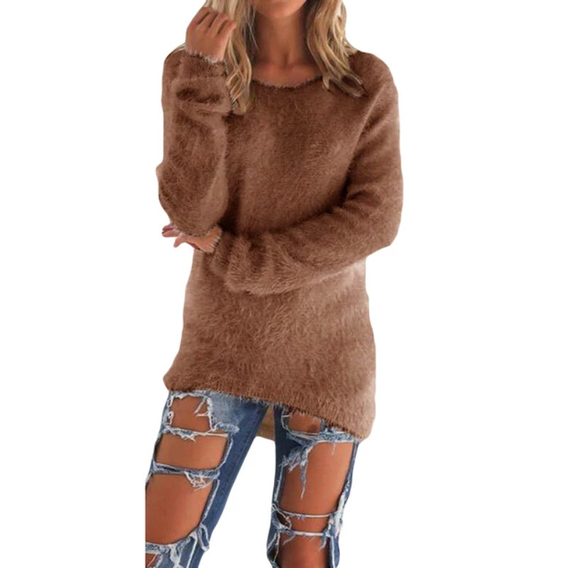 fuzzy sweater coffee