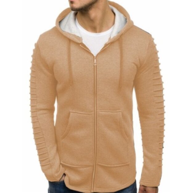 Striped Pleated Hoodie - Image 5